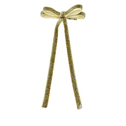 Shiny Ribbon Hair Clip – Shades of Silver & Gold
